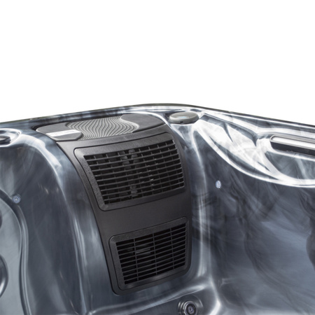 Dārza džakuzi SPA566 200x200 cm - luksusa spa vanna ar burbuļvannu dārzam un terasei