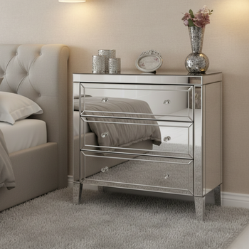 ЕКСТРЕМАЛЬНИЙ СКЛЯНИЙ КОМОД - НОВИЙ, МДФ + Скло 80×80×40 см