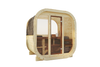 Utendørs sauna Eke 160 for 3–4 personer med Harvia Vega ovn + gratis kosmetikk + sauna tilbehør | finsk badstue | thermowood | Termisk behandlet tre