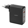 Aukey PA-B7O, 1xUSB-A, 2xUSB-C, 140W GaN nettlader (svart)