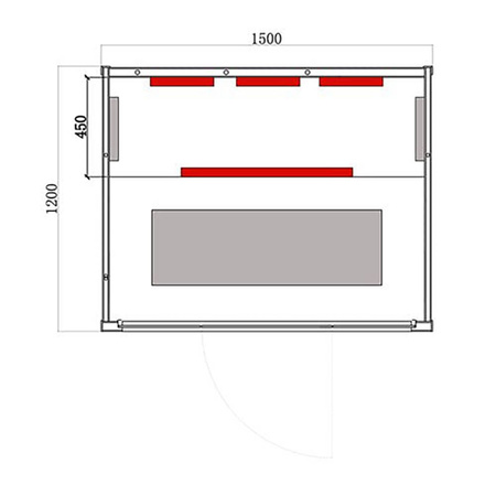 Sauna infravermelha MO-EA3R – ABETO CANADENSE