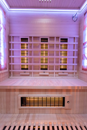 MO-RL3S infrapunasaun soolakiviga | Wellness | Relax | SPA | Modernne disain | Panoraamaklaasiga