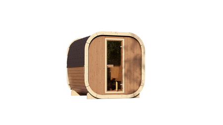 La sauna de exterior Eke 220 para 4-6 personas / Cocina eléctrica o de leña Harvia / Abeto nórdico de alta calidad (madera térmica de pino) | Bienestar | Relajación | SPA | Bienestar | Relajación | SPA | Estilo nórdico | Madera térmica