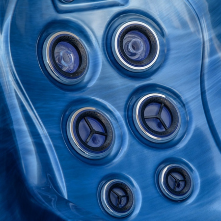 Dārza džakuzi SPA566 200x200 cm - luksusa spa vanna ar burbuļvannu dārzam un terasei