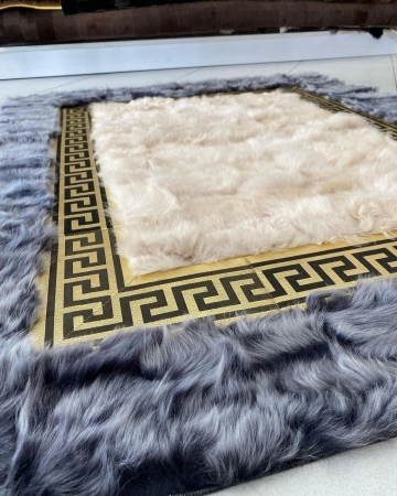 uxus luonnollinen lampaannahkamatto - Versace-tyyli, käsintehty matto