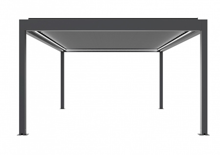 Pergola SB 500 szabadon álló / falra szerelhető - Modern alumínium kerti pergola előtetővel