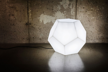 Alma White Garden Pot With Lighting