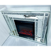 Πολυτελές Γυάλινο Τζάκι Rixon 128x39x85,5 εκ. με Ηλεκτρική Εστία – Ζεσταίνει την Ατμόσφαιρα του Χώρου σας