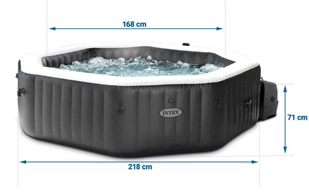 Foukačka Jacuzzi INTEX 28462 – Osemuholné SPA pre 6 osôb, 218 x 71 cm s hydromasážou a prémiovým setom