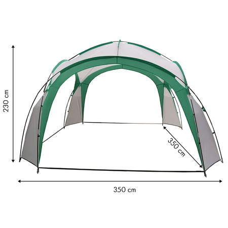 Tenda de evento pavilhão de jardim para piquenique + saco verde MultiGarden