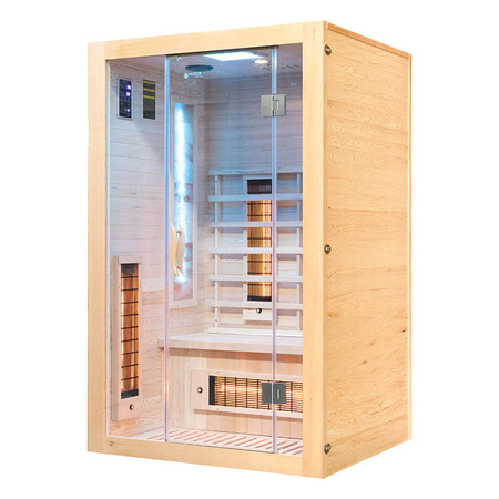 Sauna infravermelha MO-EA2R com pedras de sal do Himalaia
