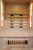 Sauna de infrarrojos con piedras de sal del Himalaya MO-EA2R | Wellness | Relax | SPA | Madera Termotratada | Madera Natural