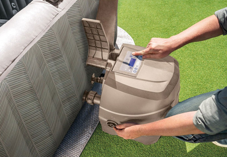 Puhallettava neliönmuotoinen poreallas 6 henkilöä 196x71 cm premium-tarvikkeet INTEX 28472