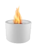 Chimenea ecológica independiente Moon blanco texturizado mate