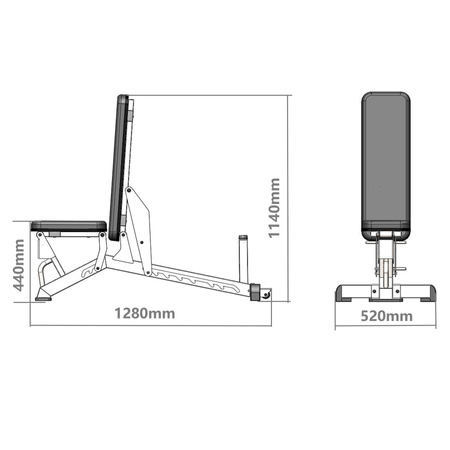 L1237 РЕГУЛИРУЕМА ПОЛУТЪРГОВСКА ПЕЙКА ЗА УПРАЖНЕНИЯ HMS