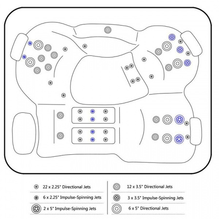 Dārza džakuzi vanna SPA565 170x210 cm - komforts un atpūta jūsu mājas spa