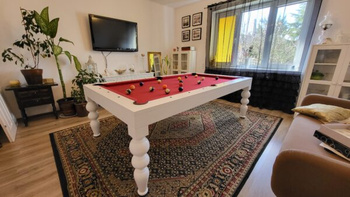 Kulečníkový stůl VERONA - stylová kombinace kulečníku a jídelny