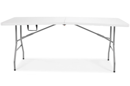 Saliekamais 240 cm garš ēdināšanas galds - balts