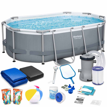 Bestway 5614A + bublinkový stroj GRATIS zahradní bazén 305 x 200 x 84 cm 17in1 rámový bazén