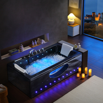 SPA-badekar med hydromassasje IRIS 933C «Svart Bølge» 170×84 cm – romslig, 2‑personers