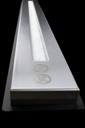 Linjär insats för inbyggd biokamin 900 mm - Svart brännare | Modern design