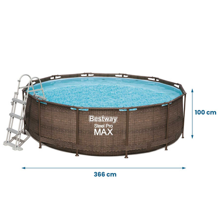 Havepulje 366 x 100 cm sæt 18in1 Bestway 56709