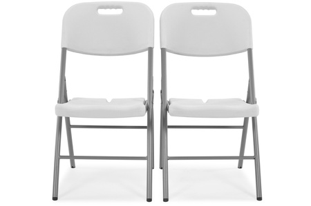 Chaise de restauration pliante - blanche