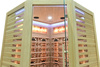MO-RL3CST Infrarotsauna mit Salzstein + Turmalinen | Natürliches Holz | Heimisches SPA