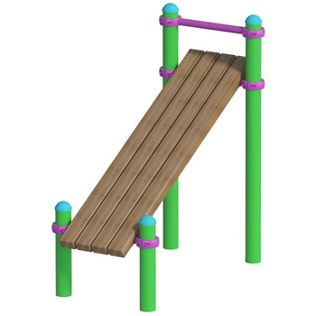 Banco Inclinado S835.4-30 1,6 m (30°) | Parque infantil | Gimnasio al aire libre
