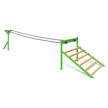 Przeszkoda liniowa Horizontal ropes KF907.7 – Przeszkoda linowa do treningu balansu i chwytu
