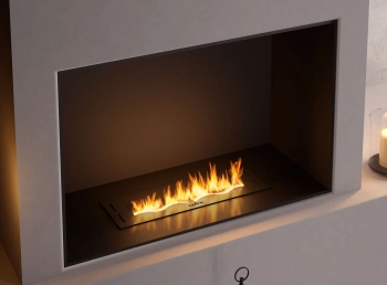 Brûleur bio cheminée BLACK BURNER 500 – moderne, sûr et efficace