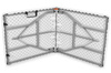 Klappbarer Cateringtisch, Länge 240 cm – weiß