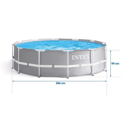 Piscina de jardim com estrutura 366 x 99 cm conjunto 17w1 + máquina de bolhas GRATIS