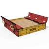Firefighting LK310.1 Sandbox – Firefighter-themed sandbox with benches and a cover