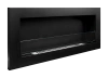 SLIM Biofireplace 900x400 Black Textured with Glass