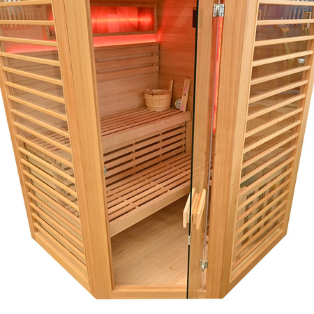 MO-TS4CB Sausoji sauna su kaitlente HARVIA 8 kW | Wellness | Relax | SPA | Panoraminis stiklas | Elegantiškas minimalizmas