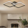 Lampe décorative 2 carrés 52W Noir DL-Z02