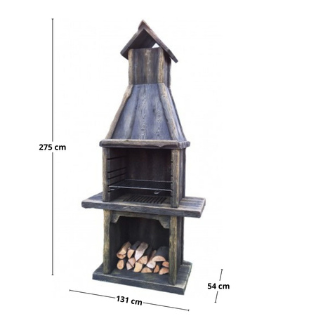 ZEUS betongrill (K10) - masszív és tartós beton kerti grillsütő