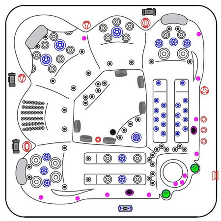 Aia mullivann SPA560 220x220 cm - luksus ja täielik lõõgastumine teie aias.