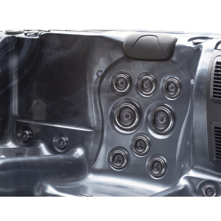 Dārza džakuzi SPA566 200x200 cm - luksusa spa vanna ar burbuļvannu dārzam un terasei