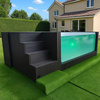 Piscina da giardino autoportante con accessori Infinity - AG-320 BIG GLASS