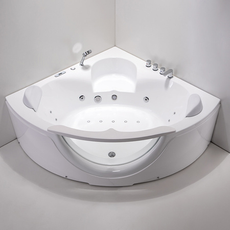 Whirlpoolbad SIGNA 635 wit 150x150 cm – elegantie en ontspanning in uw badkamer