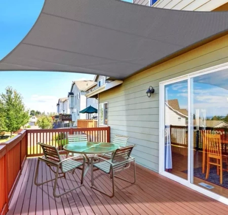 Solskyddssegel 4x3m - grå Gardlov 23143