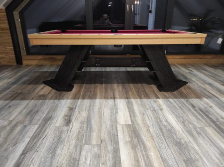 Monster - Biljardipöytä, jossa on kivilaatta ja puurunko