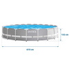 Piscine de jardin sur structure 610 x 132 cm ensemble 21w1 INTEX 26756 + trottinette GRATUITE