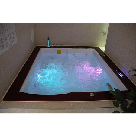 Banheira de hidromassagem Diablo 666 com painel e assento 180x150 cm – Relaxamento luxuoso em SPA em casa
