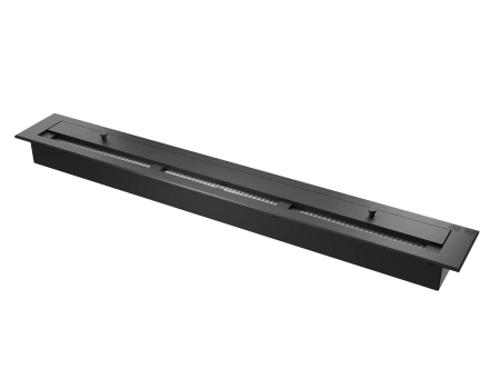 Minimalista biokandalló Inside C1000 v2 — fülkébe építhető kandalló LONGFIRE 800 égővel, edzett üveg