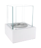 Freestanding Biofireplace Smart White Structural Matte