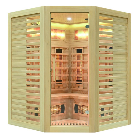 Sauna de infrarrojos con piedra de sal MO-RL3CS | Wellness | Relax | SPA | Lista para Montar | SPA en Casa