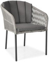 VICTORIA Seil-Gartenstuhl - Schwarz